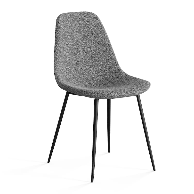 Maxine Boucle Side Chair (Set of 2) - Grey