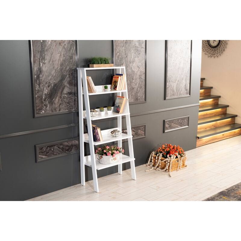 5-shelf Ladder Bookcase