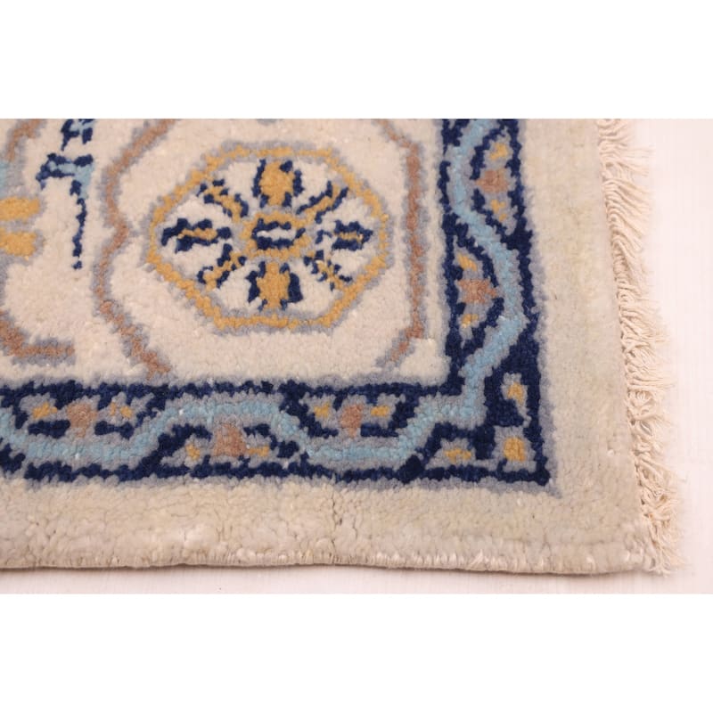 ECARPETGALLERY Hand-knotted Jules Serapi Cream Wool Rug - 7'10 x 10'1