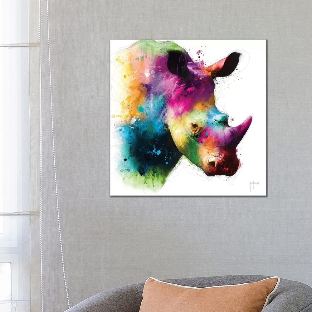 iCanvas "Rhinoceros" by Patrice Murciano Canvas Print