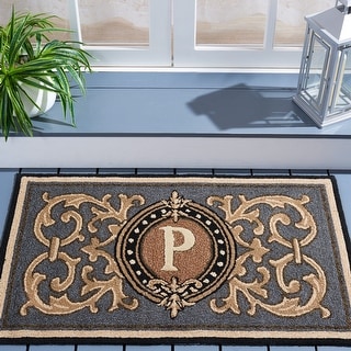 SAFAVIEH Handmade Monogram Griseldis Casual Rug