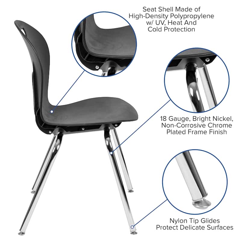 Advantage Titan Student Stack School Chair - 18-inch