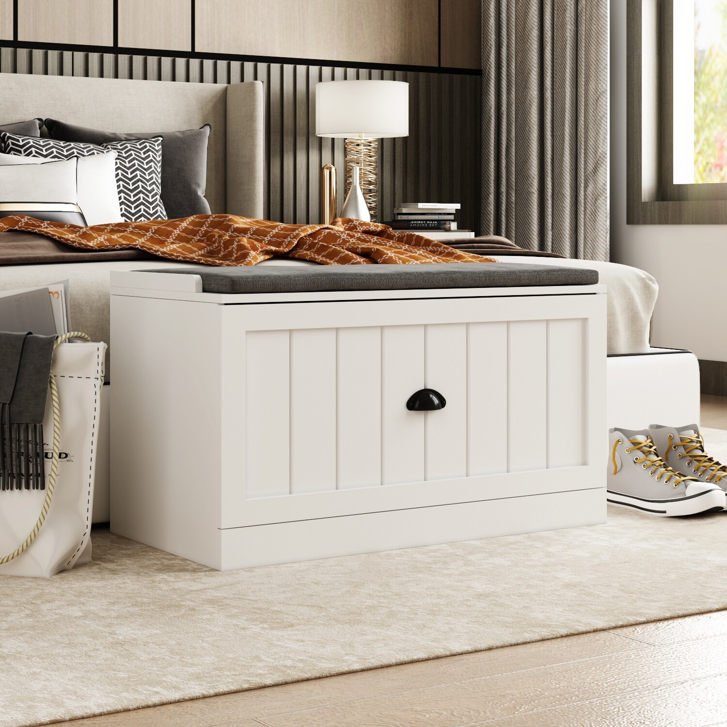 Modular Furniture Combo with Storage Bench & Hall Tree Entryway Set-image