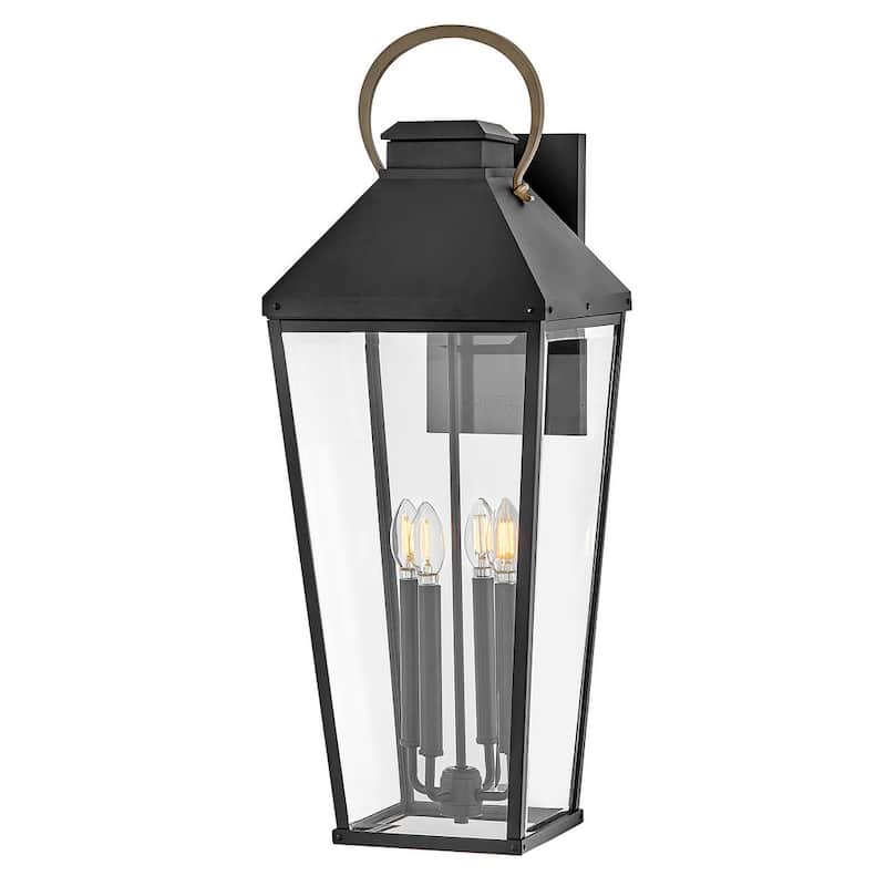 Hinkley Lighting 17509 Dawson 4 Light 31" Tall Outdoor Wall Sconce - Black