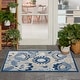 preview thumbnail 71 of 71, Nourison Aloha Scandinavian Floral Indoor/Outdoor Area Rug 2'8" x 4' - Grey/Blue