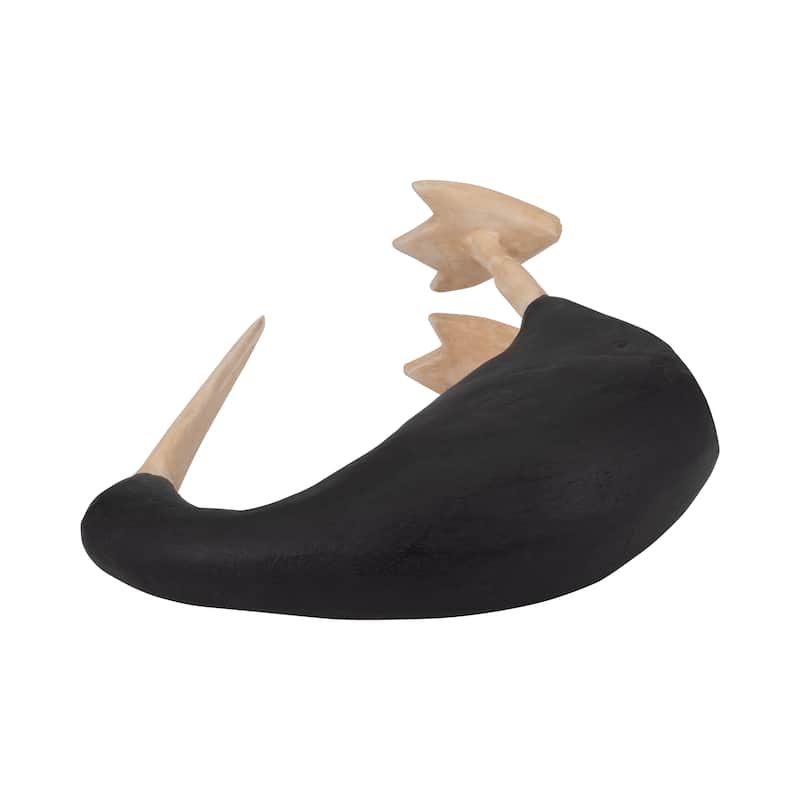 Sagebrook Home Boho Albasia Wood Figurine Set of 2