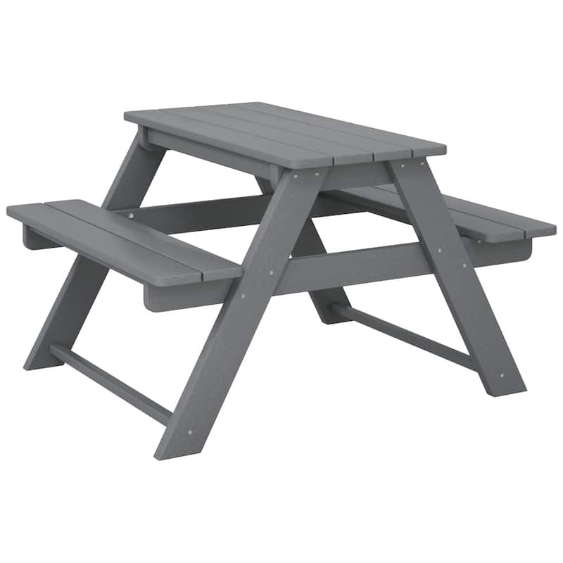 Laguna Kids Outdoor Poly Picnic Table - Gray