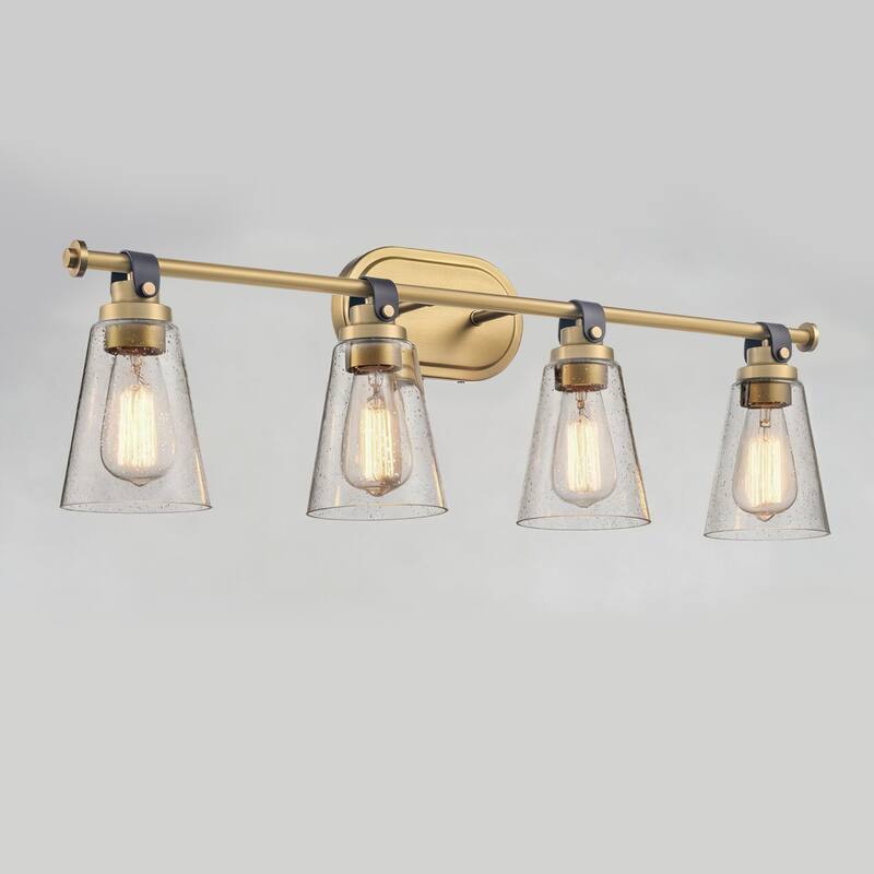 Modern Vanity Light Wall Mount Sconces with Glass Shade