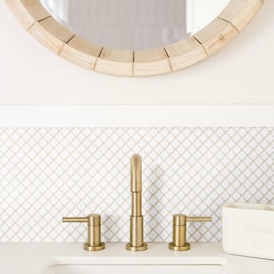Merola Tile Hudson Diamond Glossy White 12-1/4" x 12-3/8" Porcelain Floor and Wall Tile