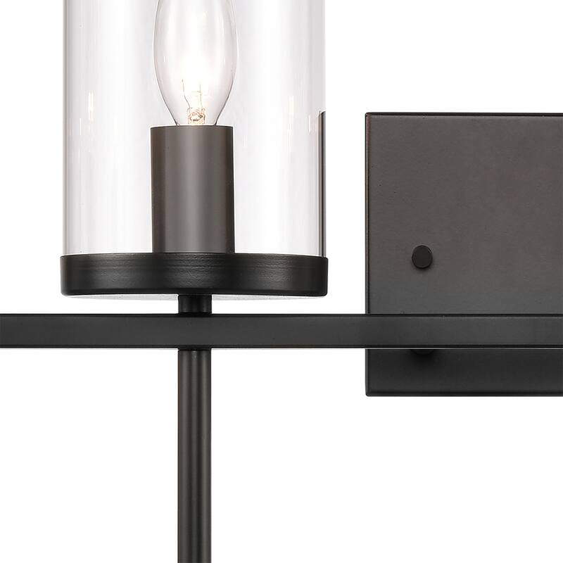 Oakland 13.5-inch Wide 2-Light Vanity Light in Black