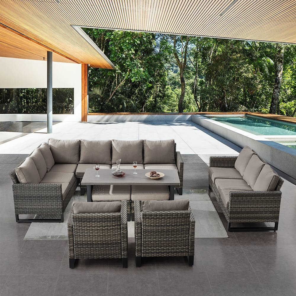 Gymojoy Outdoor Patio Sectional Furniture Sets