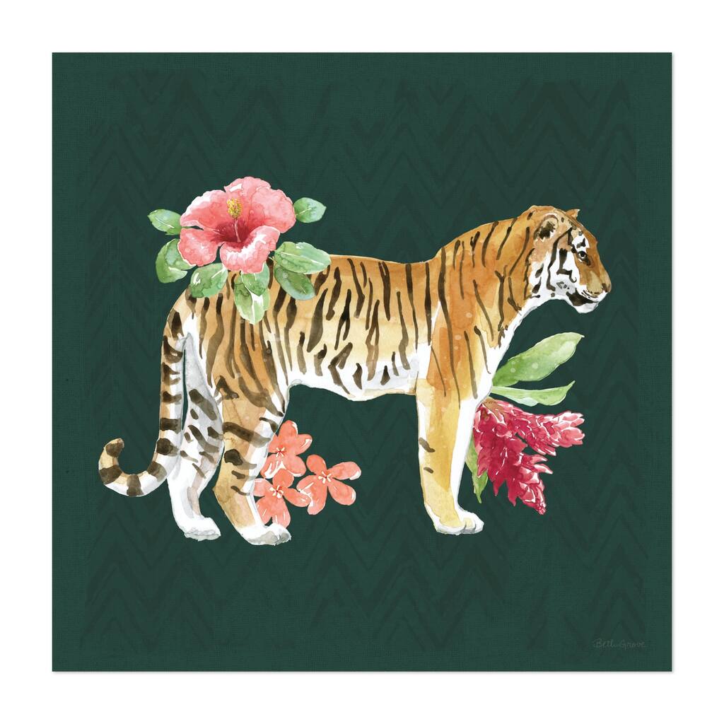 From the Jungle IV Dark Illustrations Animals Art Print/Poster