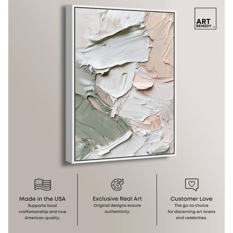 Creamy Contours I Canvas by Art Remedy