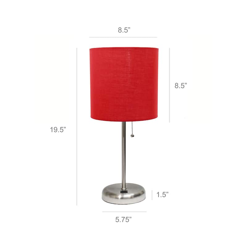 Simple Designs 19.5" Desk Lamp with Feit LED Bulb Included - 19.50