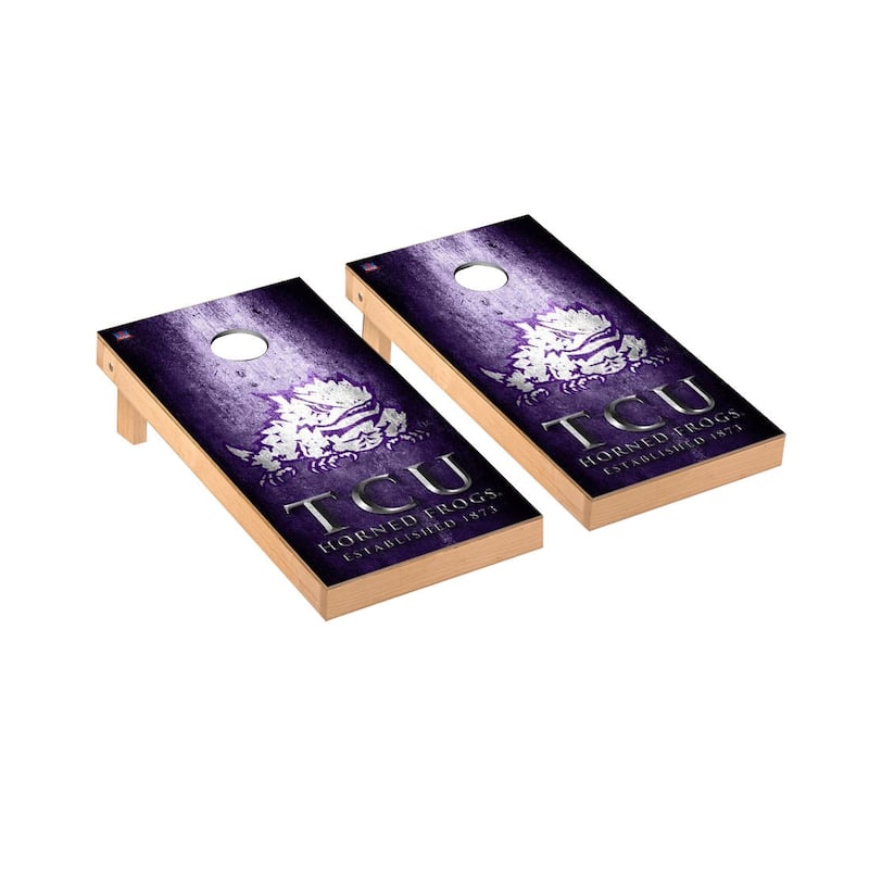 Texas Christian TCU Horned Frogs Museum Cornhole Board Set