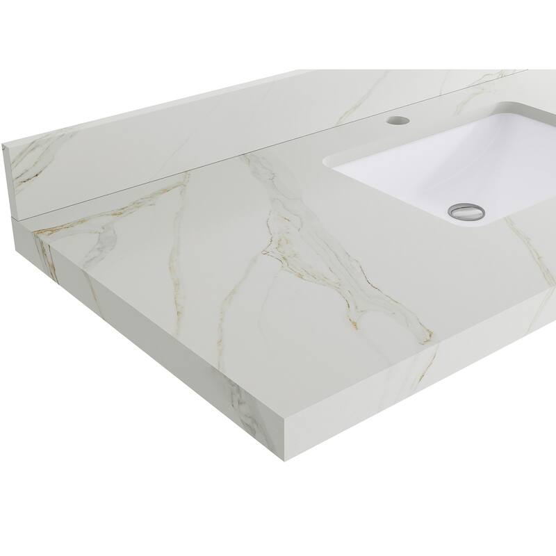 Willow Collections 36 in. W x 22 in. D Aberdeen Left Offset Sink Bathroom Vanity with Countertop