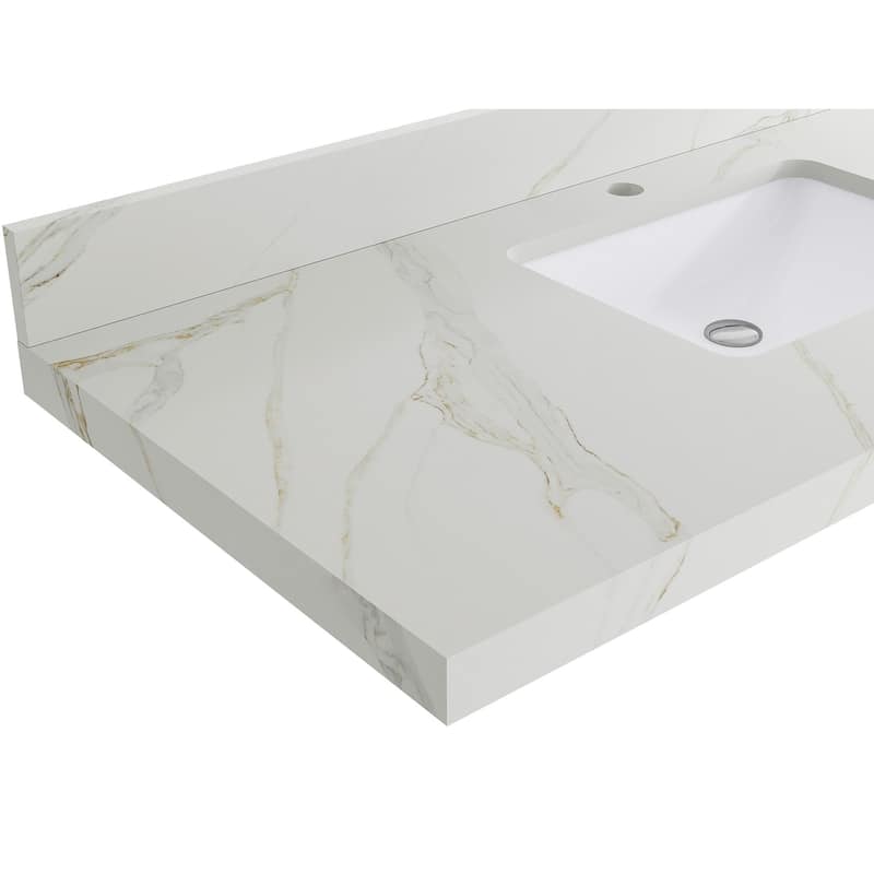 Willow Collections 72 in. W x 22 in. D Parker Solid Teak Double Sink Bathroom Vanity with Countertop