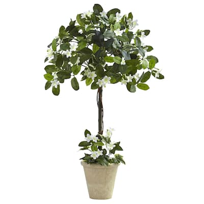 Tall Topiary Plant Indoor Outdoor 3ft Decorative Tree with Planter - 3ft.