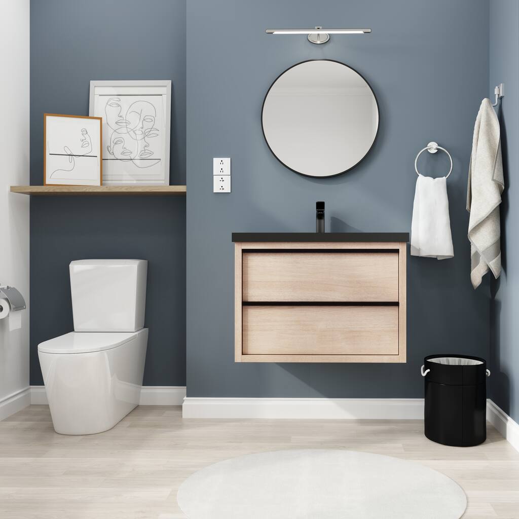 30" Floating Bathroom Vanity with Drawers and Sink