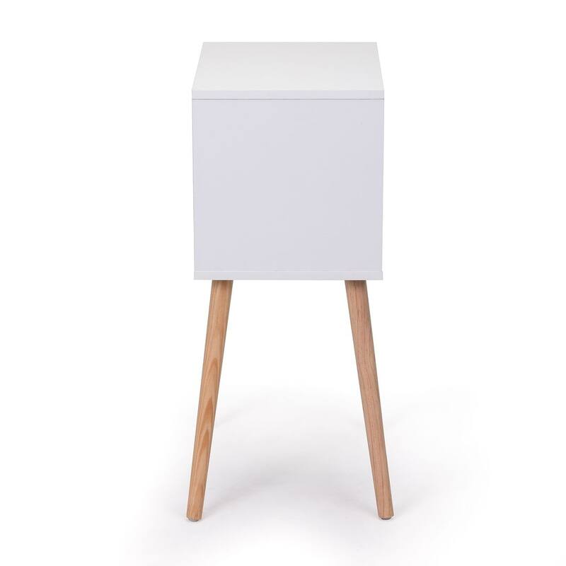 Set of 2 Modern Nightstand with 2 Drawers