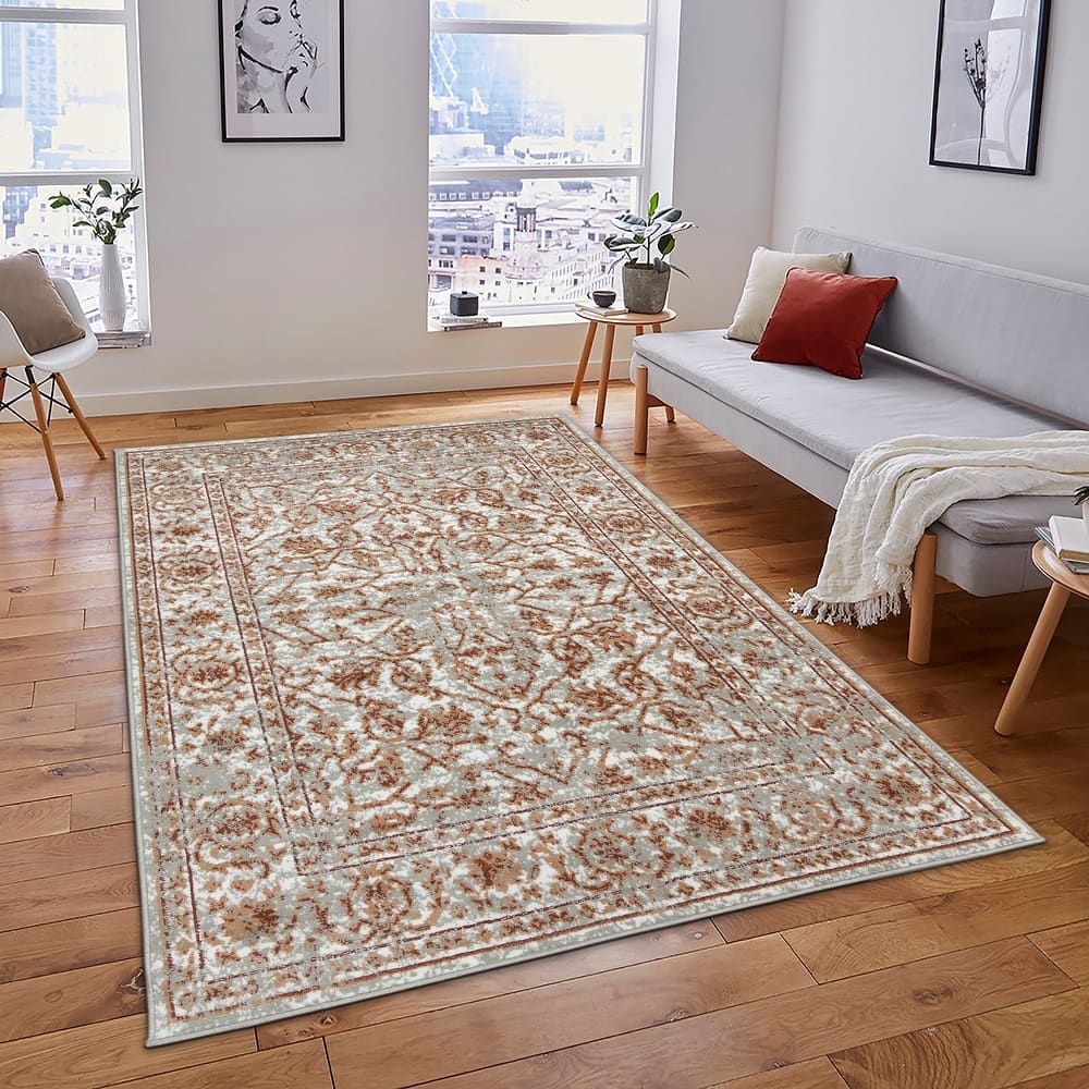 Alana Fany Bordered Area Rug