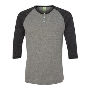 Alternative Eco-Splash Shirttail Long Sleeve Henley - Free Shipping On ...