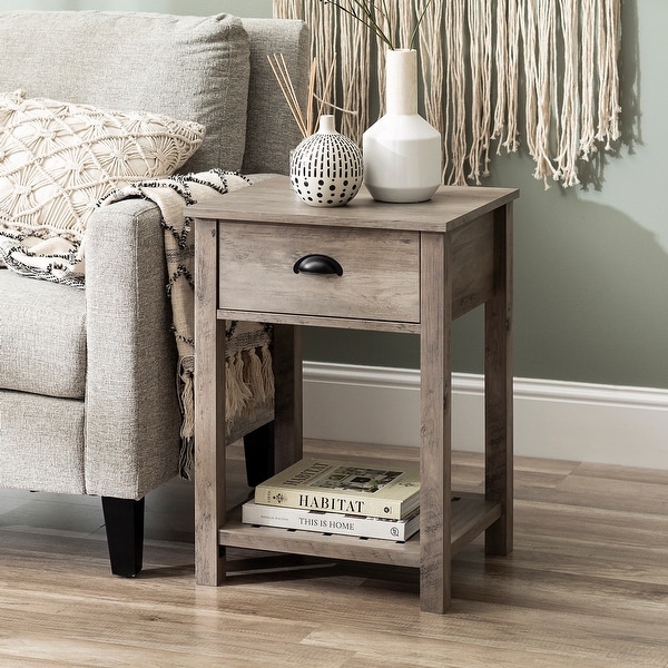 The Gray Barn 18-inch One-Drawer Side Table