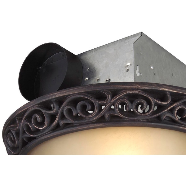 Craftmade TFV70L A 70 CFM Decorative Bath Fan with Light Oil Rubbed Bronze Bed Bath Beyond 12986076