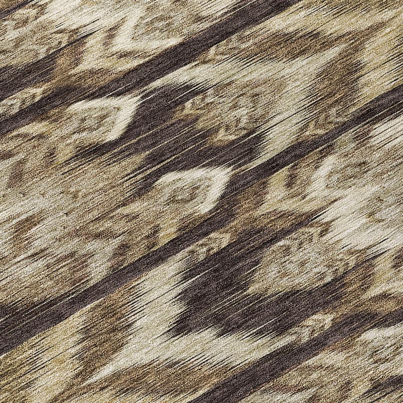 Machine Washable Indoor/ Outdoor Chantille Abstract Boho Rug