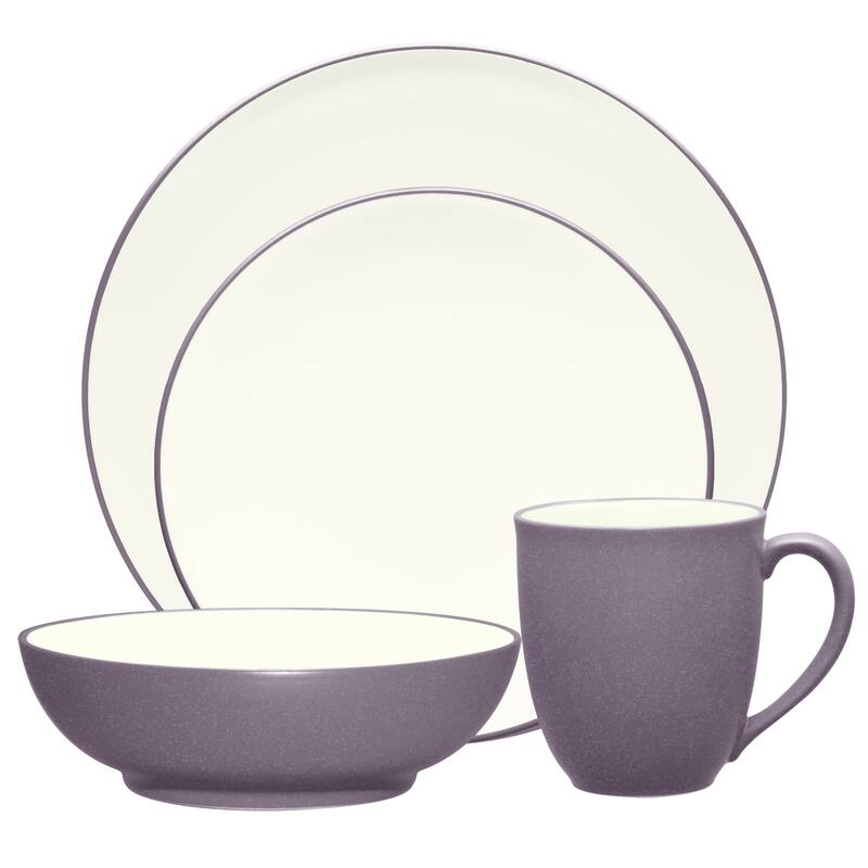 Noritake Colorwave 4-Piece Coupe Place Setting, Service for 1 - Plum