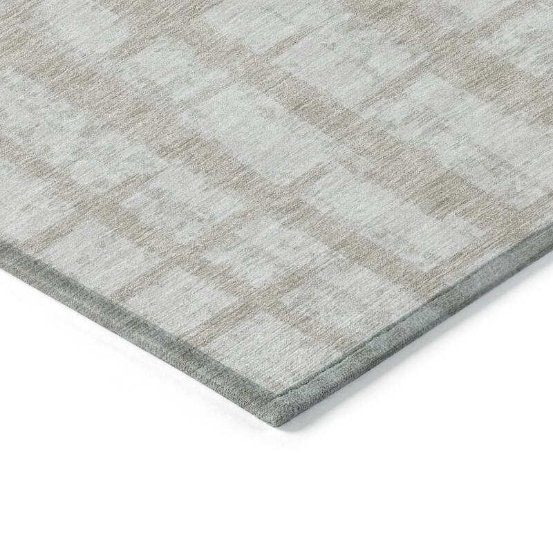 HomeRoots Striped Transitional Rectangle Outdoor Rug