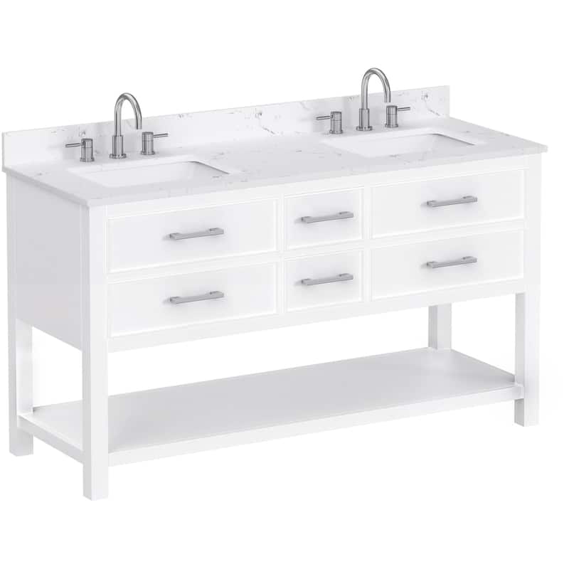 Avanity BROOKS-VS61-E Brooks 61" Free Standing Double Basin Vanity Set