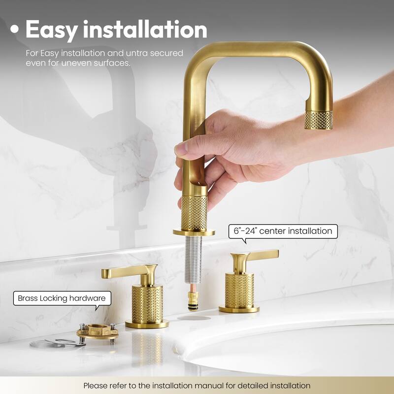 New York Widespread Bathroom Basin Sink Faucet