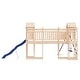 preview thumbnail 16 of 18, vidaXL Swing Set Outdoor Backyard Wooden Playground Equipment for Kids Age 3-8