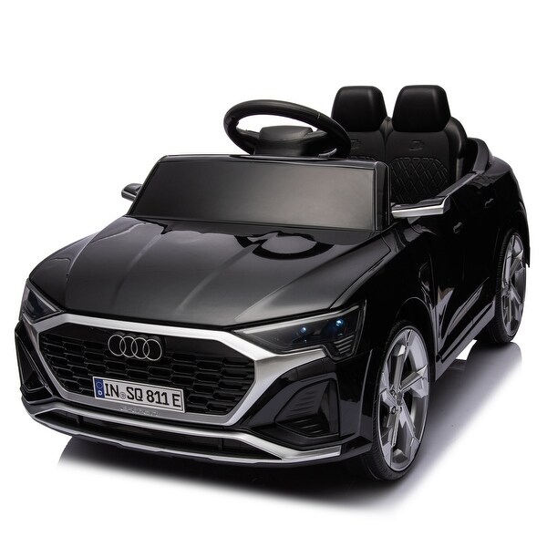 Audi SQ8 12V 2 Seater Electric Car for Kids Dual Drive and Sleek Design Black