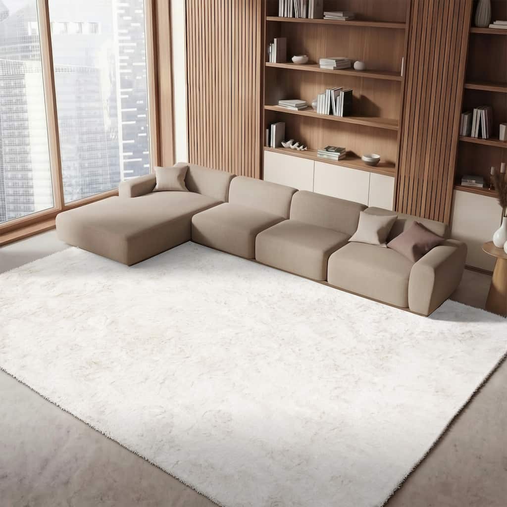 SAFAVIEH Handmade Ocean Shag Marilijn Glam 2.5-inch Thick Rug