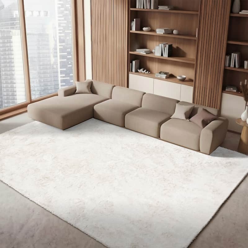 SAFAVIEH Handmade Ocean Shag Marilijn Glam 2.5-inch Thick Rug