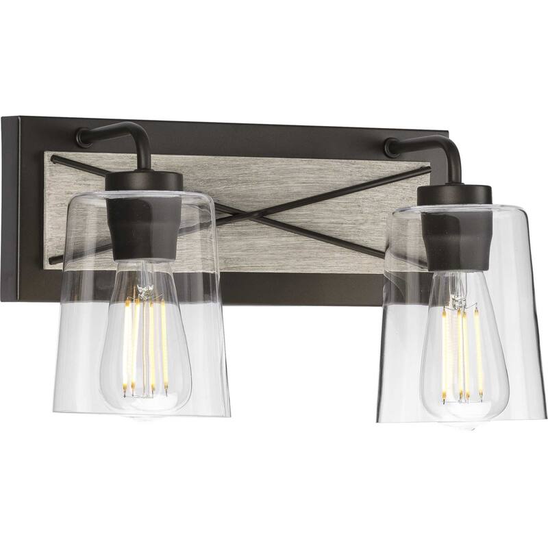 Progress Lighting Briarwood 2 Light 15" Wide Bathroom Vanity Light