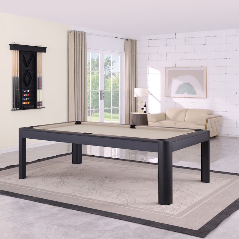 Cadora Duo 7FT Slate Pool Table in Black Ash With Dining top