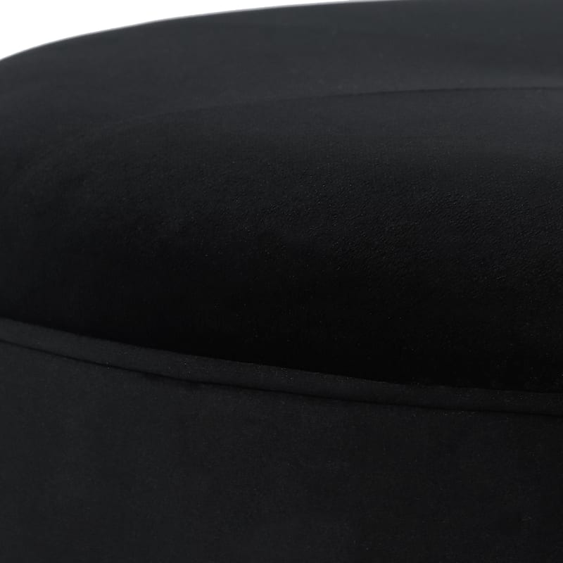 Adeco Carrington Juttersbo Round Tufted Fabric Ottoman