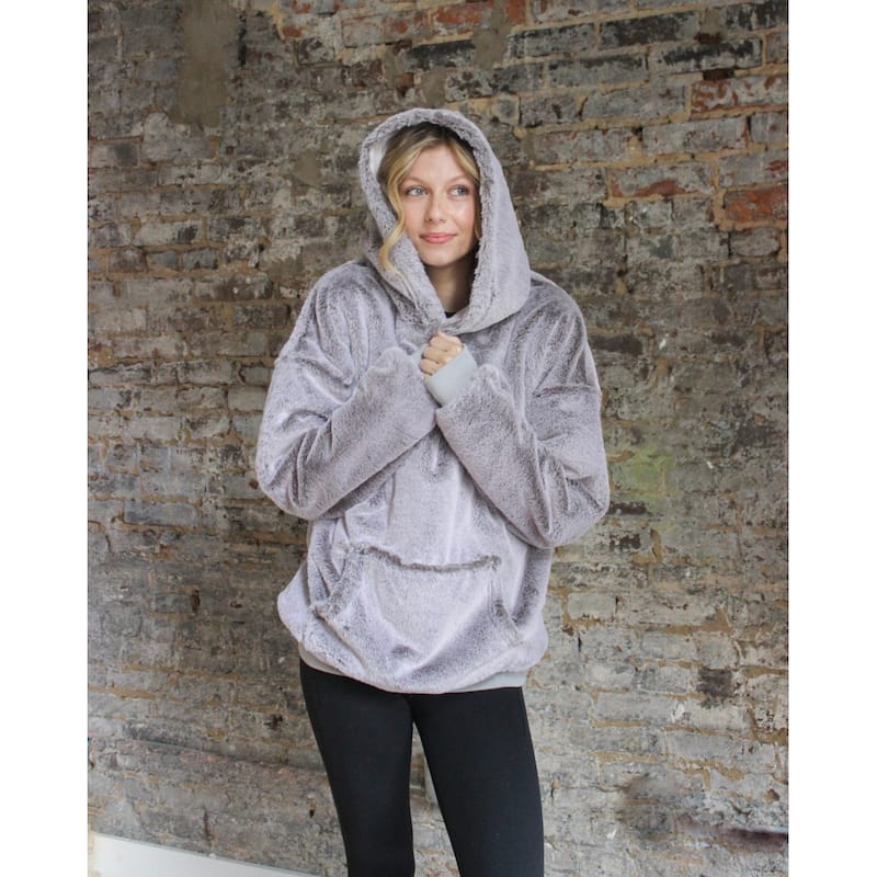 Coma Inducer Hoodie - Bunny Soft - Small - Medium - Grayish Brownish Whitish