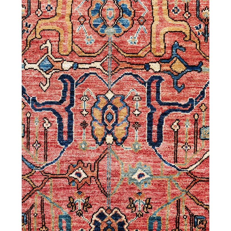 Serapi One-of-a-Kind Hand-Knotted Area Rug - Pink - 9' 2" x 12' 0"
