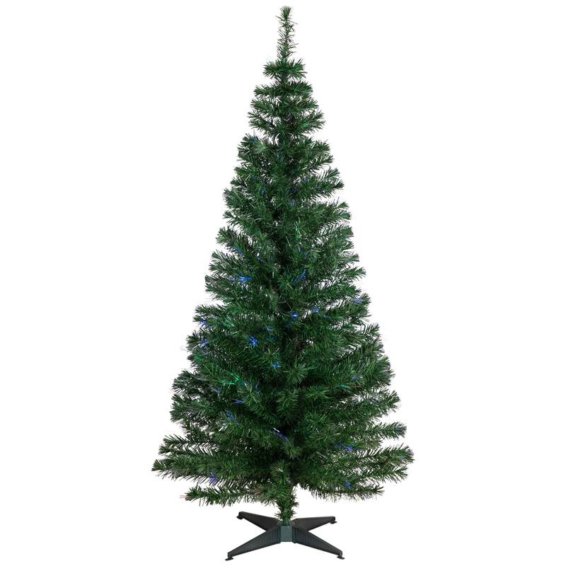 Multi-Color Fiber Optic Pine Christmas Tree - 6 Foot