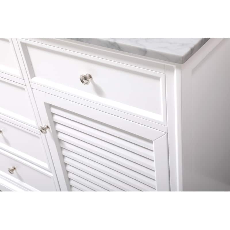 Contemporary 60" Double Bathroom Vanity Set