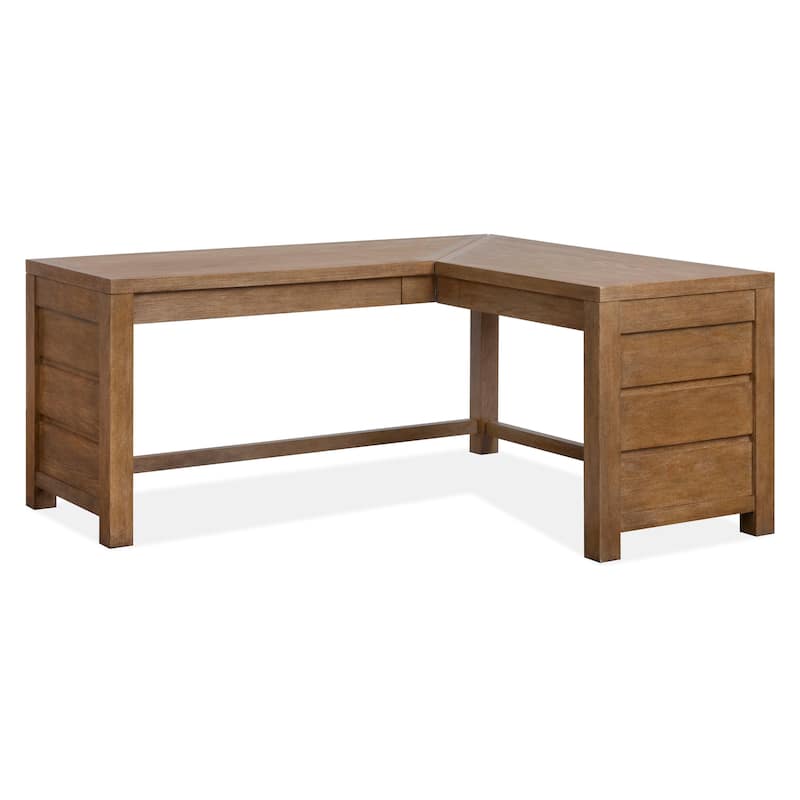 Magnussen Home Plum Creek Sierra Brown L Desk - 70''W x 60''D x 31''H