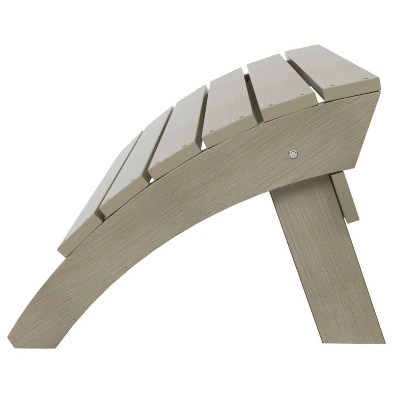 Vineyard HIPS Outdoor Eco-Friendly All Weather Adirondack Chair Ottoman