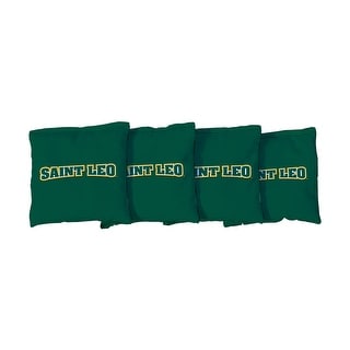 Saint Leo Lions Green Cornhole Bags
