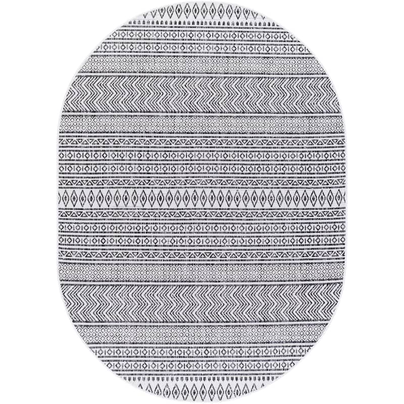 Livabliss Eagean Bohemian Tribal Outdoor Area Rug