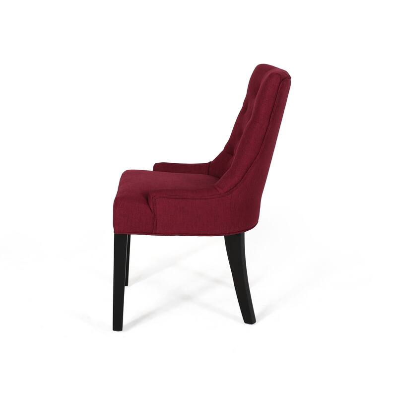 Christopher Knight Home Cheney Contemporary Tufted Dining Chairs (Set of 2) - 21.50" L x 25.00" W x 36.00" H