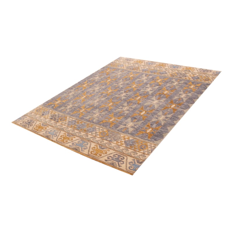 ECARPETGALLERY Hand-knotted Mystique Grey Wool Rug - 7' 8" x 10' 3"